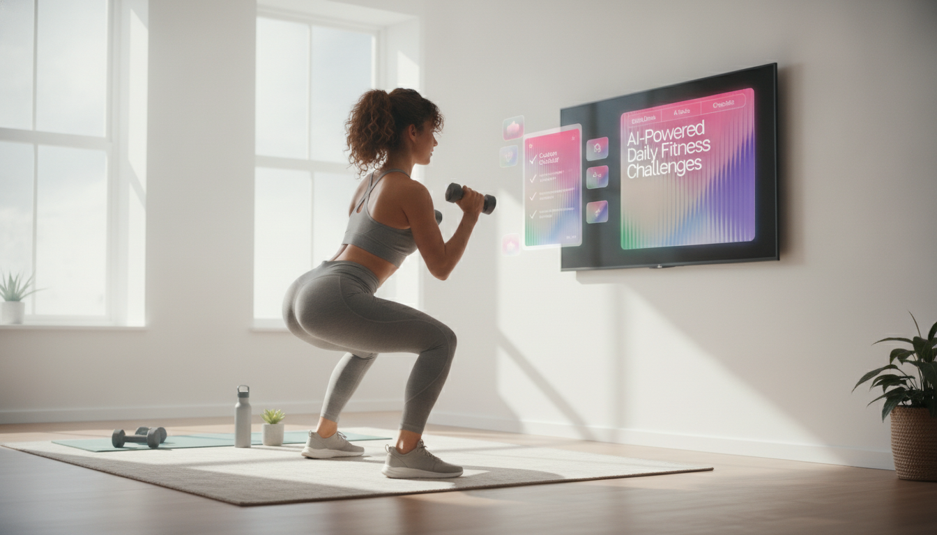 AI Daily Fitness Challenge Checklist for Custom Workouts