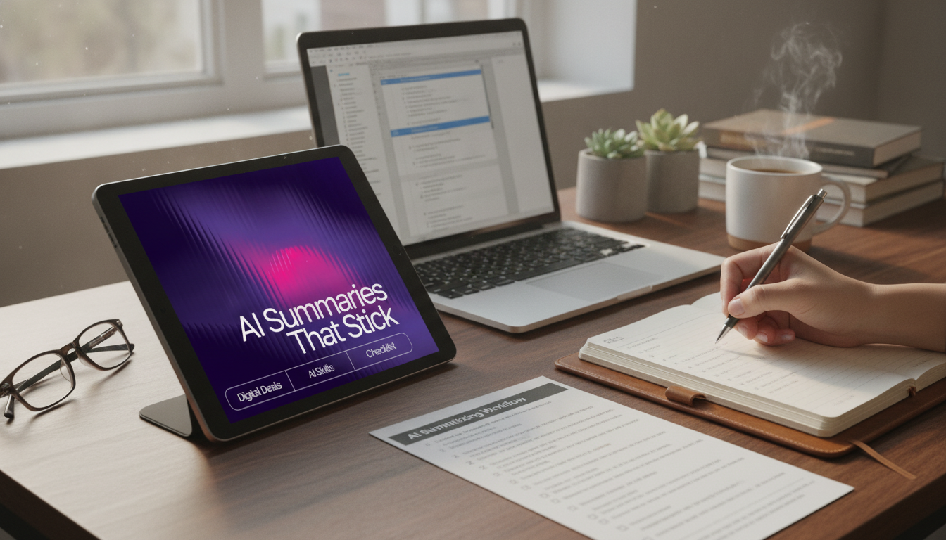 AI Summaries That Stick: 5-Step Workflow + Checklist