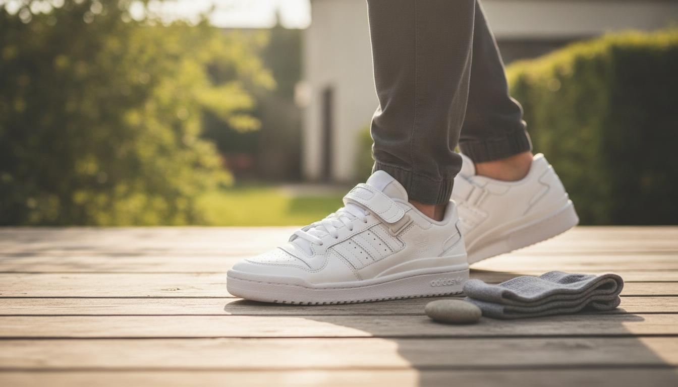Adidas Men’s All Season Sneakers: White, Ready Daily