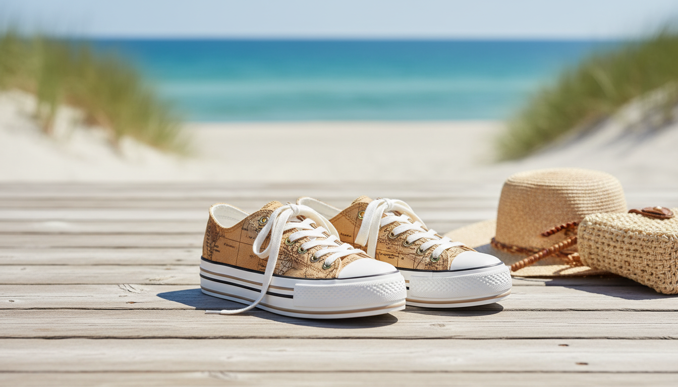 Beige Alviero Martini Sneakers: Spring/Summer Style
