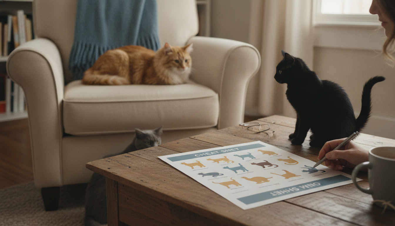 Cat Body Language Cheat Sheet: Tails, Ears, Meows