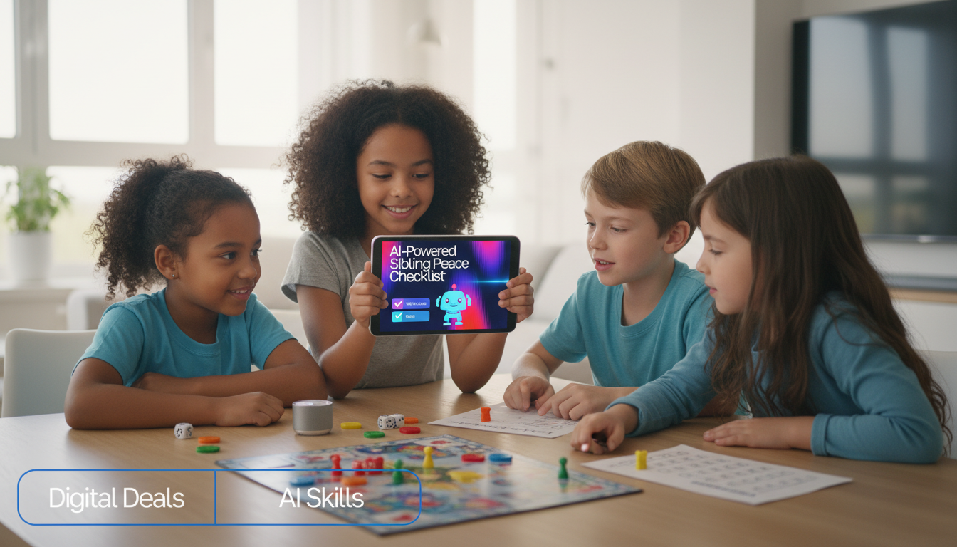 Sibling Peace Checklist: Gentle Parenting + AI Scripts