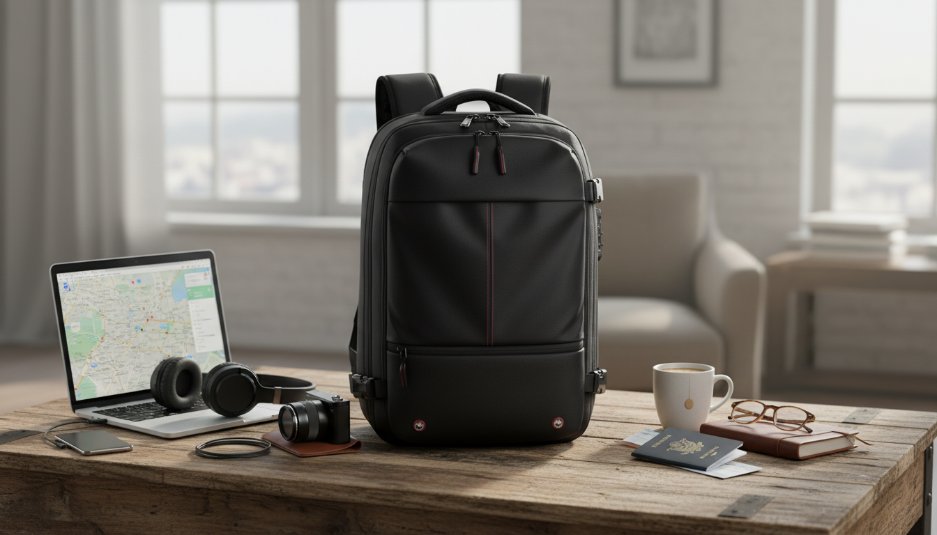 Vacuum Compression Travel Backpack for 17” Laptop